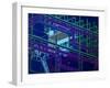 CAD Display of Ventilation for Underground Site-David Parker-Framed Photographic Print