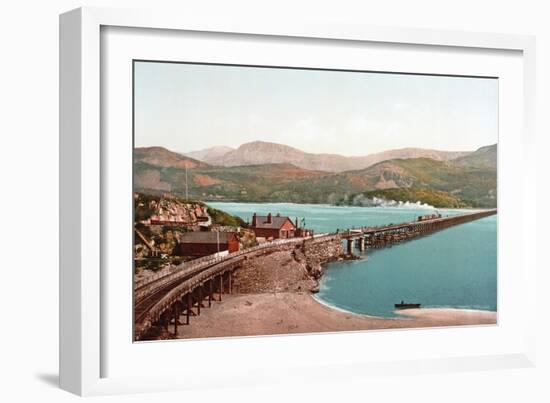 Cadair Idris and Barmouth Bridge, Pub. C.1900-null-Framed Giclee Print