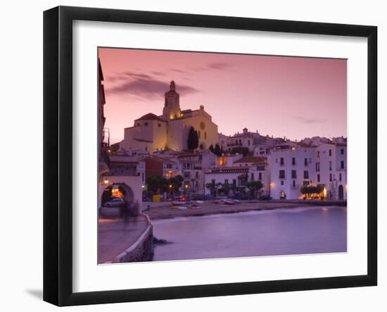 Cadaques, Esglesia De Santa Maria, Catalonia, Spain-Alan Copson-Framed Photographic Print