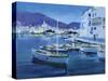 Cadaques Evening (W/C on Paper)-Laurence Fish-Stretched Canvas