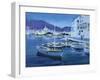 Cadaques Evening (W/C on Paper)-Laurence Fish-Framed Giclee Print