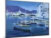 Cadaques Evening (W/C on Paper)-Laurence Fish-Mounted Giclee Print
