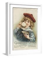 Cadbury's, Cocoa Drinking Chocolate, UK, 1890-null-Framed Giclee Print