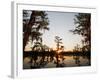 Caddo Lake at Sunrise, Marion Co., Texas, Usa-Larry Ditto-Framed Photographic Print