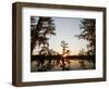 Caddo Lake at Sunrise, Marion Co., Texas, Usa-Larry Ditto-Framed Photographic Print