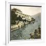 Cadenabbia (Italy), the Village Seen from Lake Como, Circa 1890-Leon, Levy et Fils-Framed Photographic Print