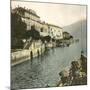 Cadenabbia (Italy), the Village Seen from Lake Como, Circa 1890-Leon, Levy et Fils-Mounted Photographic Print