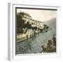 Cadenabbia (Italy), the Village Seen from Lake Como, Circa 1890-Leon, Levy et Fils-Framed Photographic Print