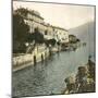 Cadenabbia (Italy), the Village Seen from Lake Como, Circa 1890-Leon, Levy et Fils-Mounted Photographic Print