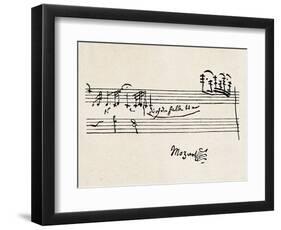 Cadenza, with Mozarts Signature-null-Framed Photographic Print