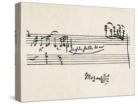 Cadenza, with Mozarts Signature-null-Stretched Canvas