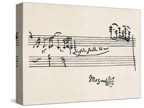Cadenza, with Mozarts Signature-null-Stretched Canvas