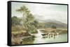Cader Idris from the River Mawddach-Sidney Richard Percy-Framed Stretched Canvas