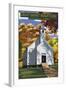 Cades Cove Baptist Church - Great Smoky Mountains National Park, TN-Lantern Press-Framed Art Print