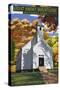 Cades Cove Baptist Church - Great Smoky Mountains National Park, TN-Lantern Press-Stretched Canvas