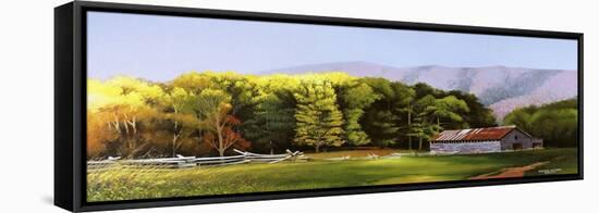 Cades Cove Barn-Spencer Williams-Framed Stretched Canvas