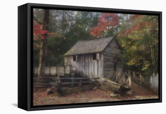 Cades Cove Grist Mill-Galloimages Online-Framed Stretched Canvas