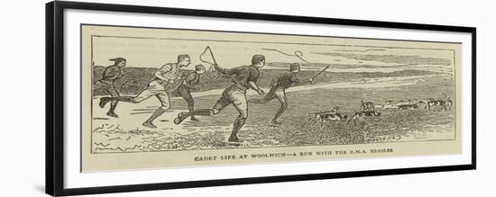 Cadet Life at Woolwich, a Run with the Rma Beagles-Alfred Chantrey Corbould-Framed Giclee Print