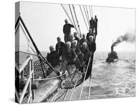 Cadets Aboard the Sorlandet Sailing in the English Channel, June 1952-null-Stretched Canvas