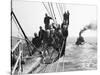 Cadets Aboard the Sorlandet Sailing in the English Channel, June 1952-null-Stretched Canvas