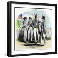 Cadets at the Us Military Academy, West Point, 1850s-null-Framed Giclee Print