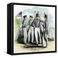 Cadets at the Us Military Academy, West Point, 1850s-null-Framed Stretched Canvas