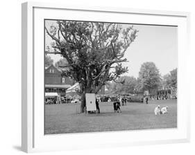 Cadets Drilling, U.S. Naval Academy-null-Framed Photo