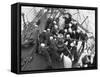 Cadets Raising the Anchor Aboard the Sorlandet in the English Channel, June 1952-null-Framed Stretched Canvas