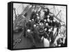 Cadets Raising the Anchor Aboard the Sorlandet in the English Channel, June 1952-null-Framed Stretched Canvas