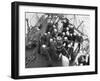 Cadets Raising the Anchor Aboard the Sorlandet in the English Channel, June 1952-null-Framed Premium Photographic Print