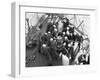 Cadets Raising the Anchor Aboard the Sorlandet in the English Channel, June 1952-null-Framed Premium Photographic Print