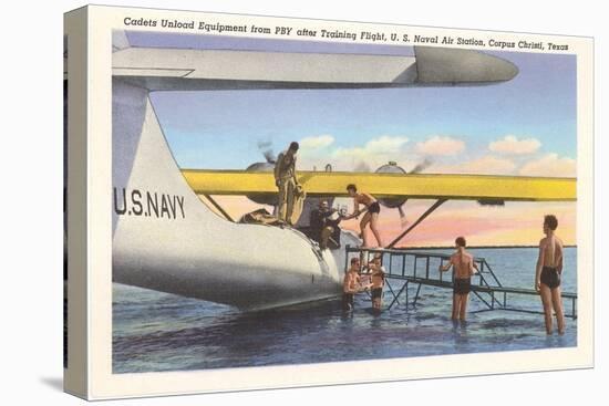 Cadets Unloading PBY, Corpus Christi, Texas-null-Stretched Canvas