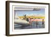 Cadets Unloading PBY, Corpus Christi, Texas-null-Framed Art Print