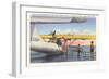 Cadets Unloading PBY, Corpus Christi, Texas-null-Framed Art Print