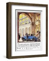 Cadillac Ad, 1927-J.M. Cleland-Framed Giclee Print