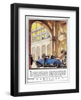 Cadillac Ad, 1927-J.M. Cleland-Framed Giclee Print