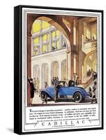 Cadillac Ad, 1927-J.M. Cleland-Framed Stretched Canvas