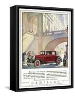 Cadillac Ad, 1928-J.M. Cleland-Framed Stretched Canvas