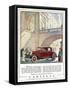 Cadillac Ad, 1928-J.M. Cleland-Framed Stretched Canvas