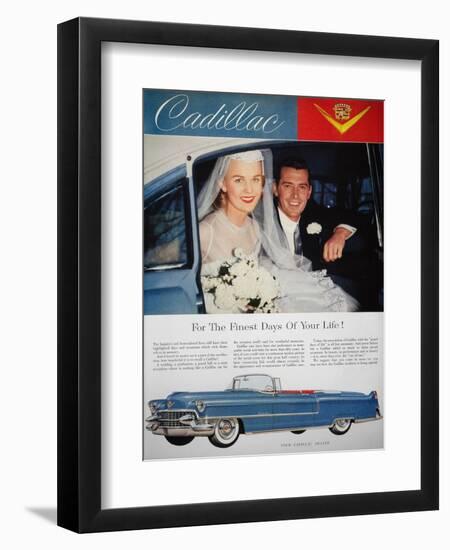 Cadillac Ad, 1955-null-Framed Premium Giclee Print