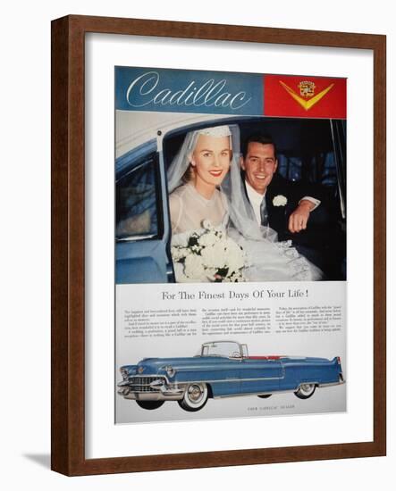 Cadillac Ad, 1955-null-Framed Giclee Print