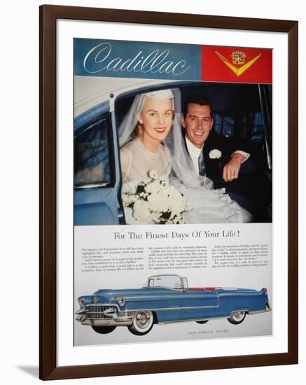 Cadillac Ad, 1955-null-Framed Giclee Print