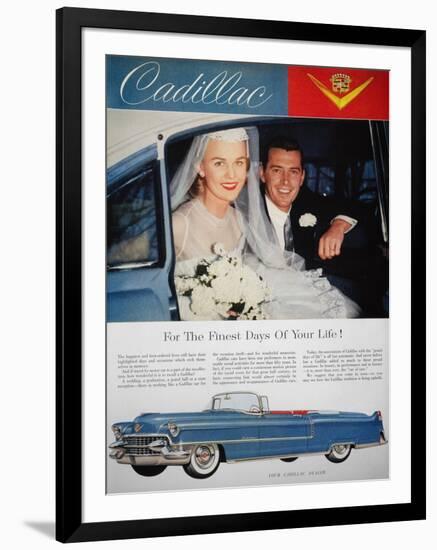 Cadillac Ad, 1955-null-Framed Giclee Print