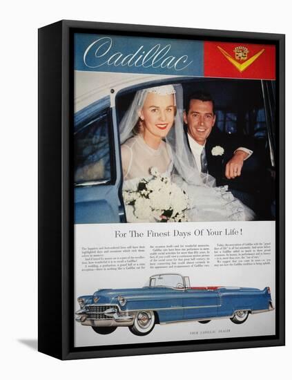 Cadillac Ad, 1955-null-Framed Stretched Canvas