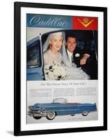 Cadillac Ad, 1955-null-Framed Premium Giclee Print