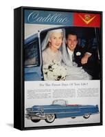 Cadillac Ad, 1955-null-Framed Stretched Canvas