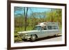 Cadillac Ambulance, Retro-null-Framed Art Print