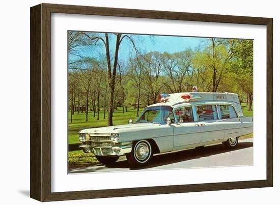 Cadillac Ambulance, Retro-null-Framed Art Print