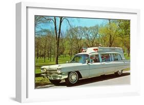 Cadillac Ambulance, Retro-null-Framed Art Print