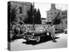 Cadillac Convertible in a Street Parade, USA, (C1958)-null-Stretched Canvas